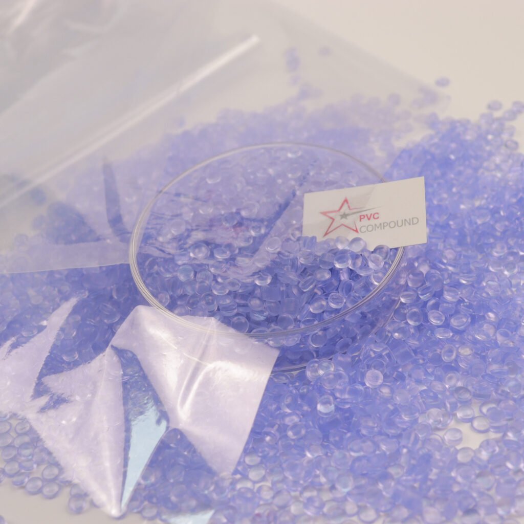 High Puncture Resistant Natural Transparent PVC Heat Shrink Film Compound Granules Pellet PVC Raw Material Air Blowing Chemical