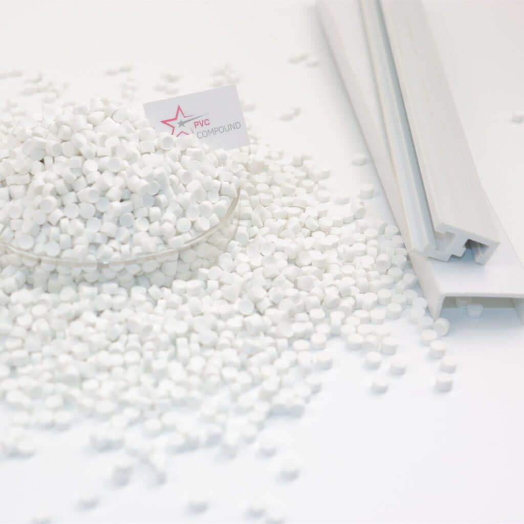 Rigid PVC Cabinet Trims compound PVC granules for LED light strip chaneel
