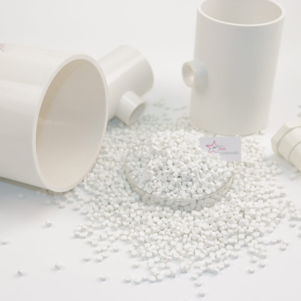 Rigid PVC compound for water supply pipe fittings accessories