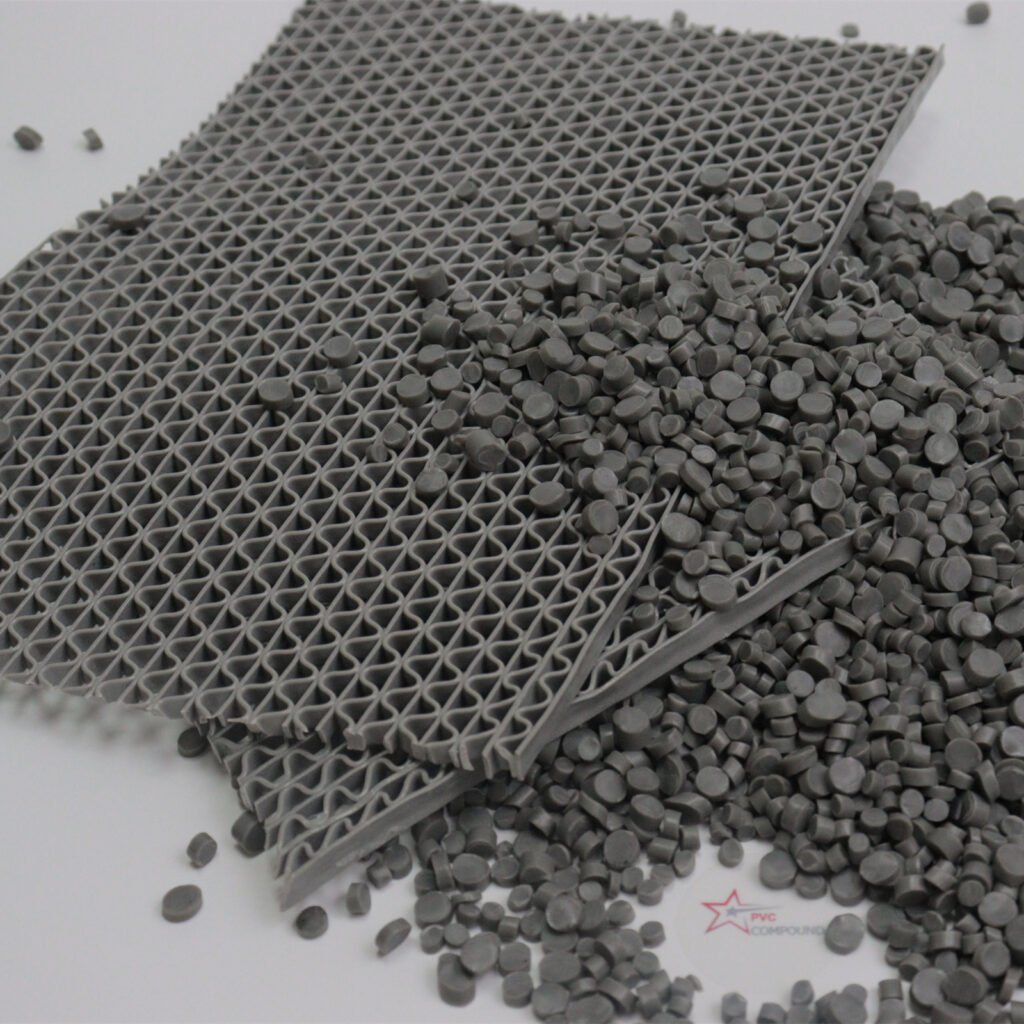 Soft PVC compounds for injection floor mat