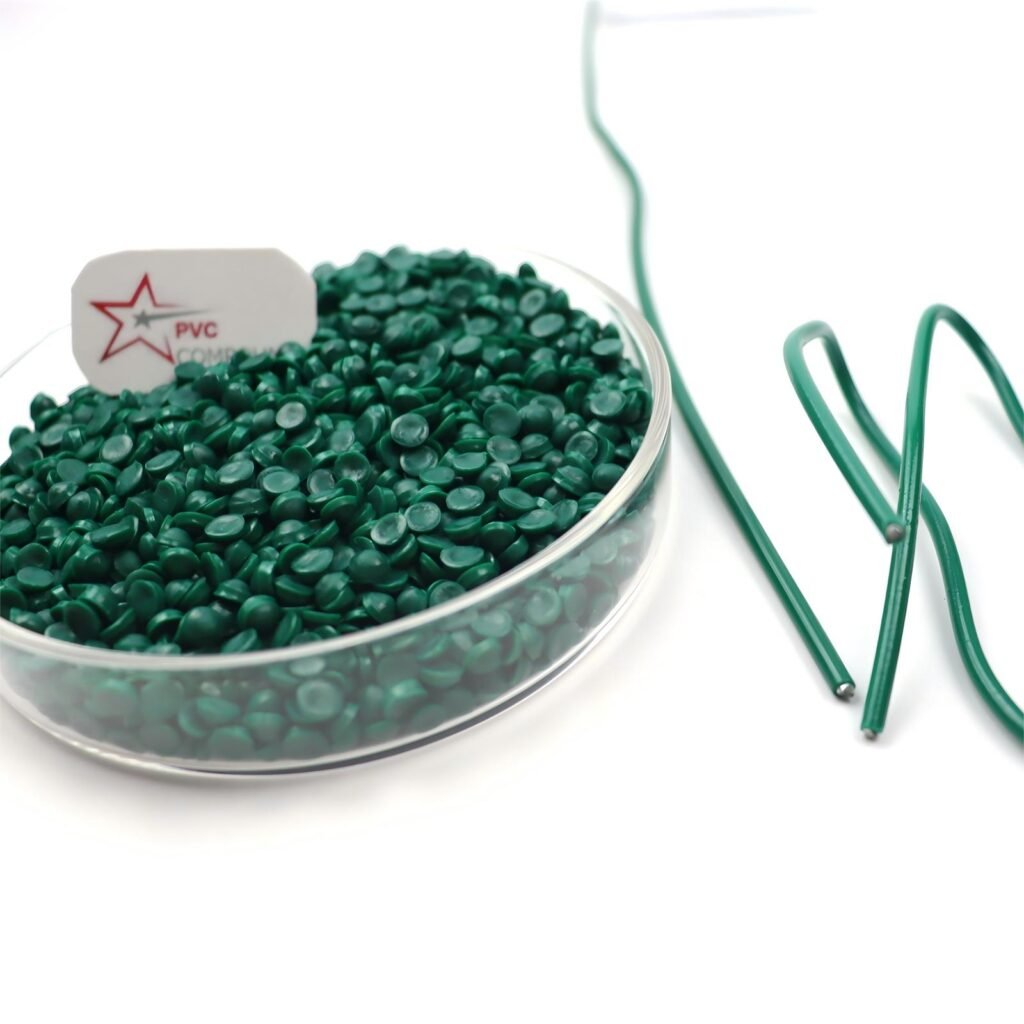 Factory Price Coated PVC Galvanized Steel Granules Compounds Modified PVC Raw Material for Chain Link Fence Panels