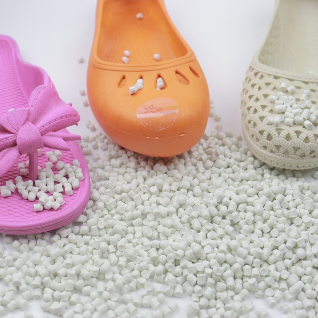 STARPVC China Colored Food Grade Ultralight PVC Granules for Footwear Slipper and Shoe Sole Production
