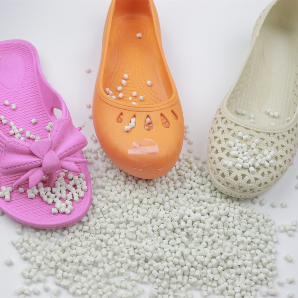 Super Lightweight Modified PVC Compound Granules Foaming Expansion for Sport Shoes & Fashion Footwear Soles