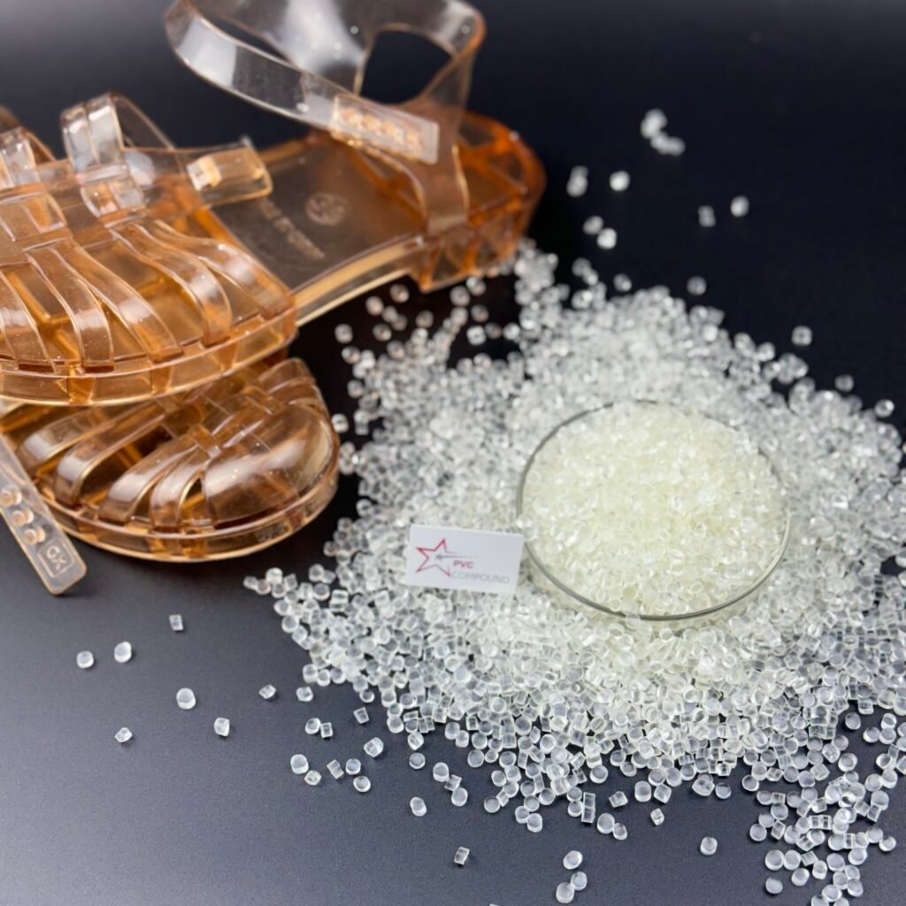 STARPVC Shore A55-A70 Soft Foam PVC Compounds for Shoe Soles Polyvinyl Chloride Granules China