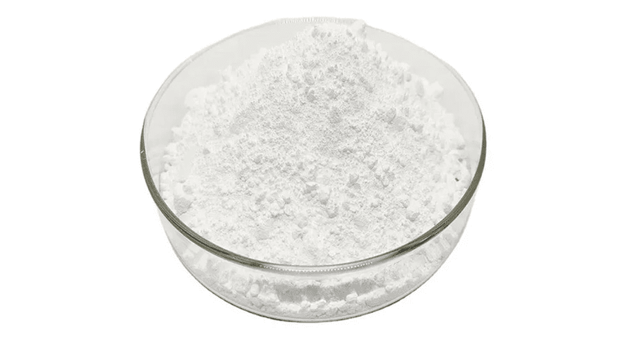 A mound of fine, white PVC resin powder