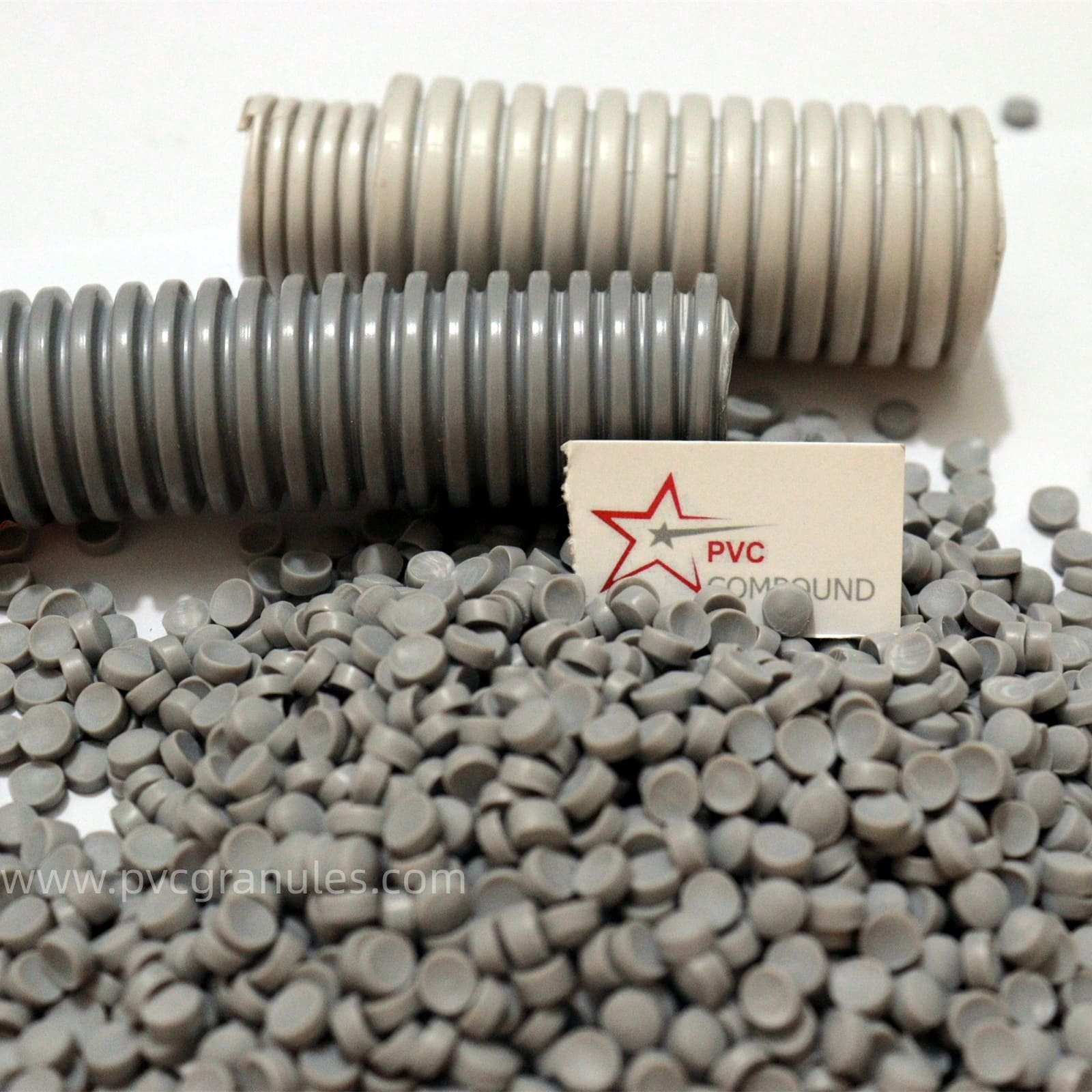 Electrical wires running through a protective PVC conduit