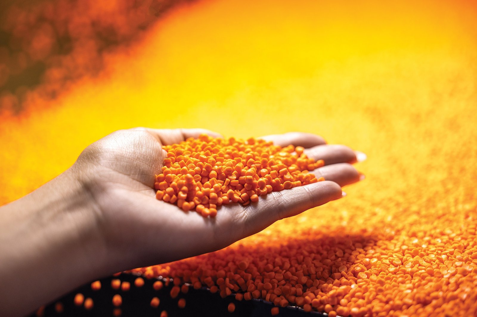 Manufacturing equipment setup PVC processing