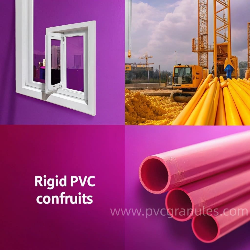 Rigid PVC window profiles and pipes