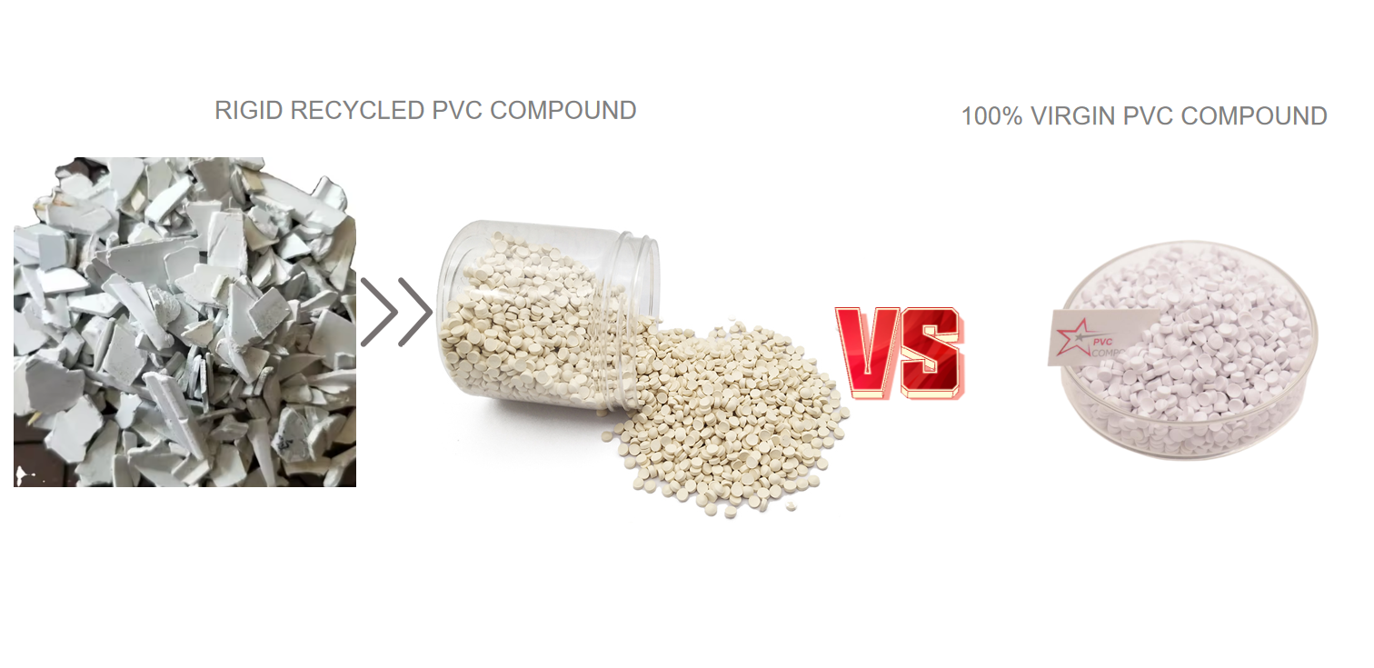 Applications of recycled PVC granules