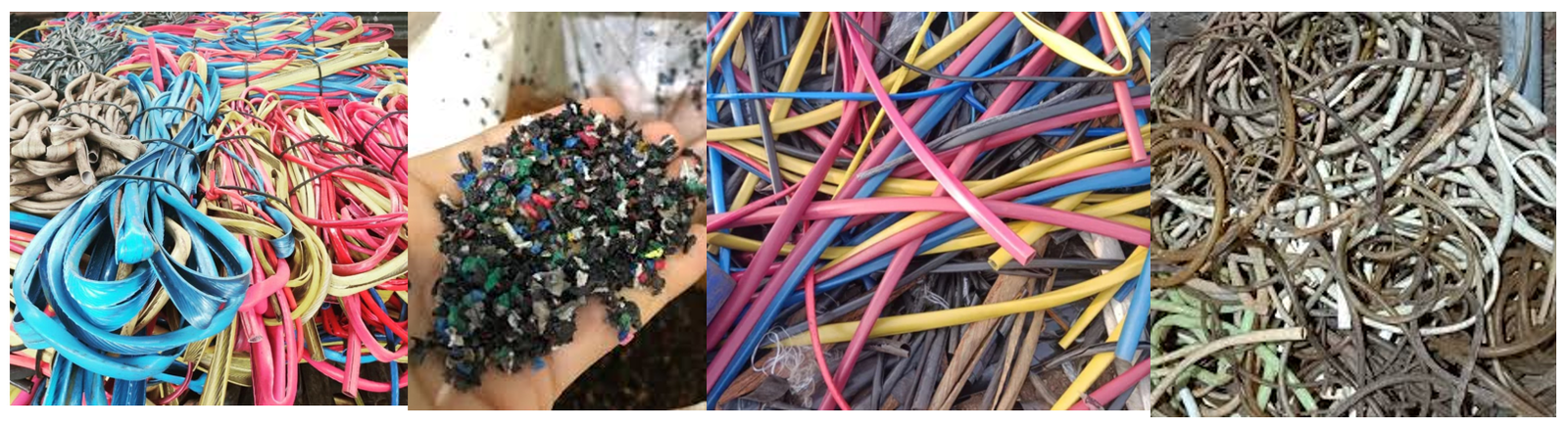 Soft PVC waste materials for recycling