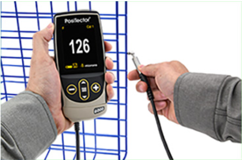 Coating thickness measurement diagram