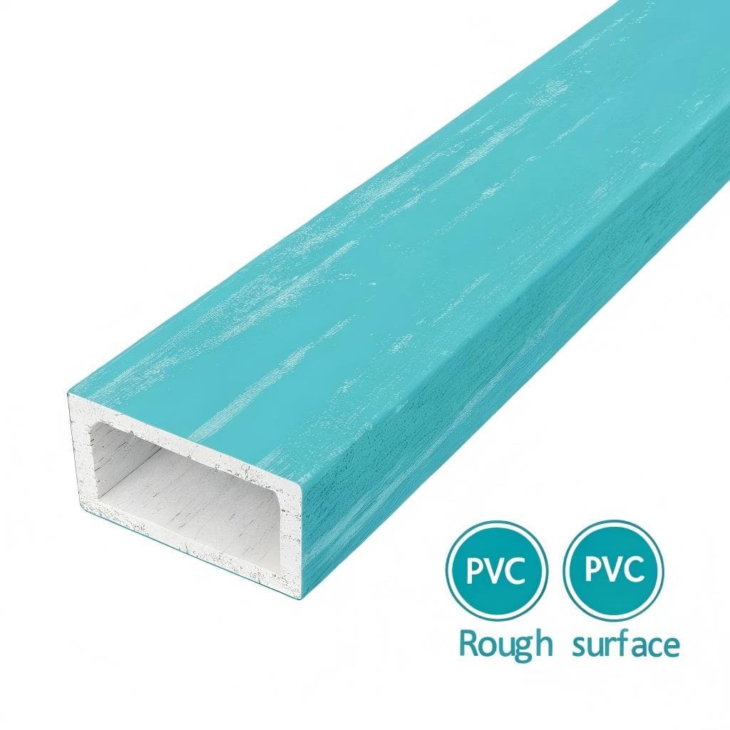 Rough surface PVC profile
