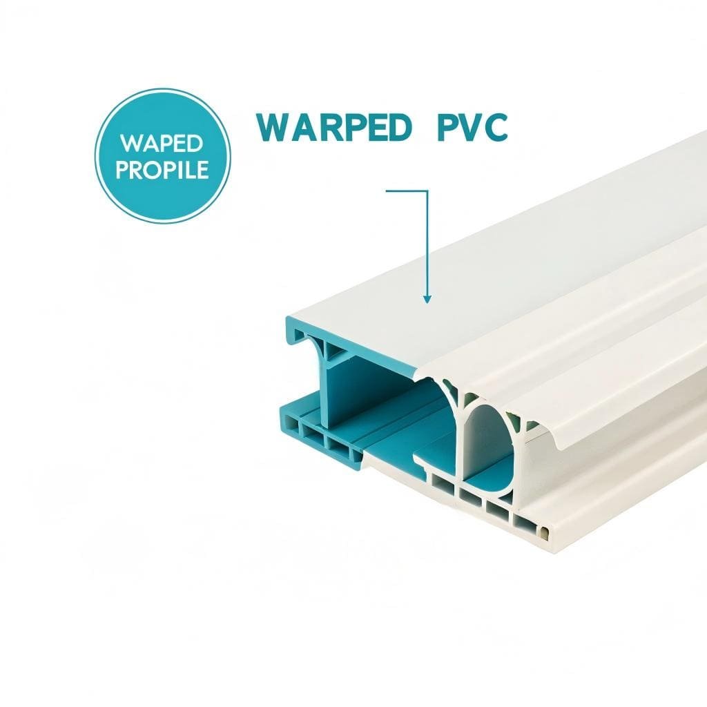 Warped PVC profile