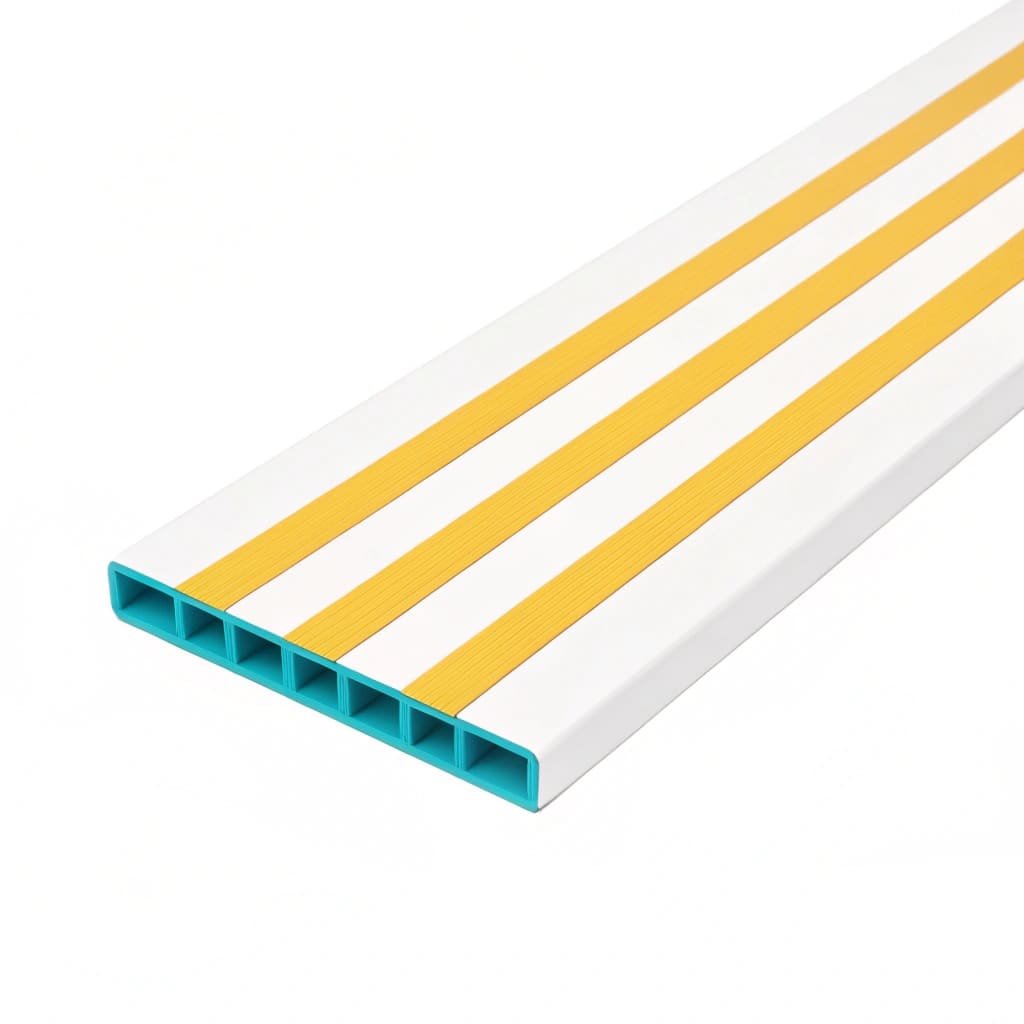 Yellow lines on PVC profile