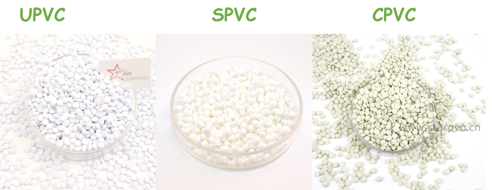 UPVC SPVC CPVC comparison