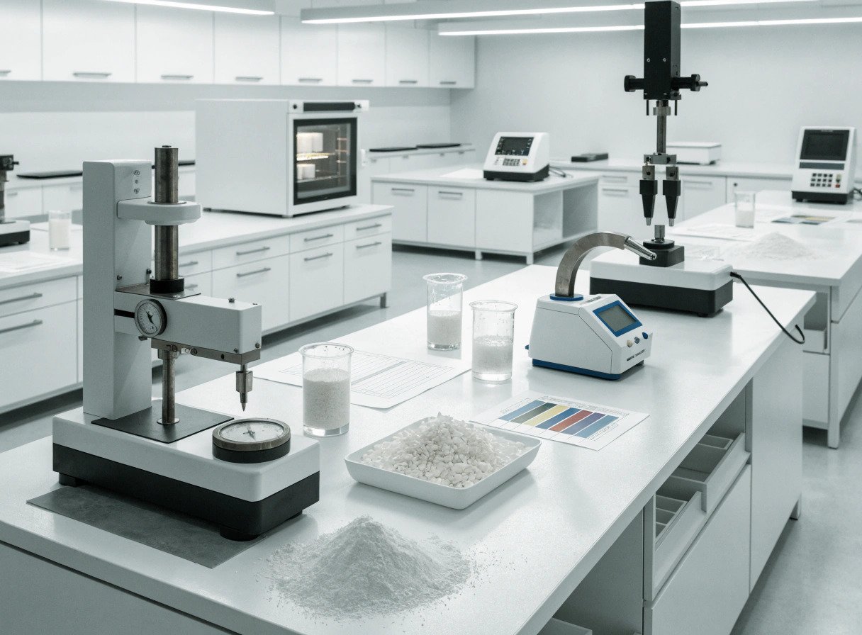Quality testing laboratory for PVC materials