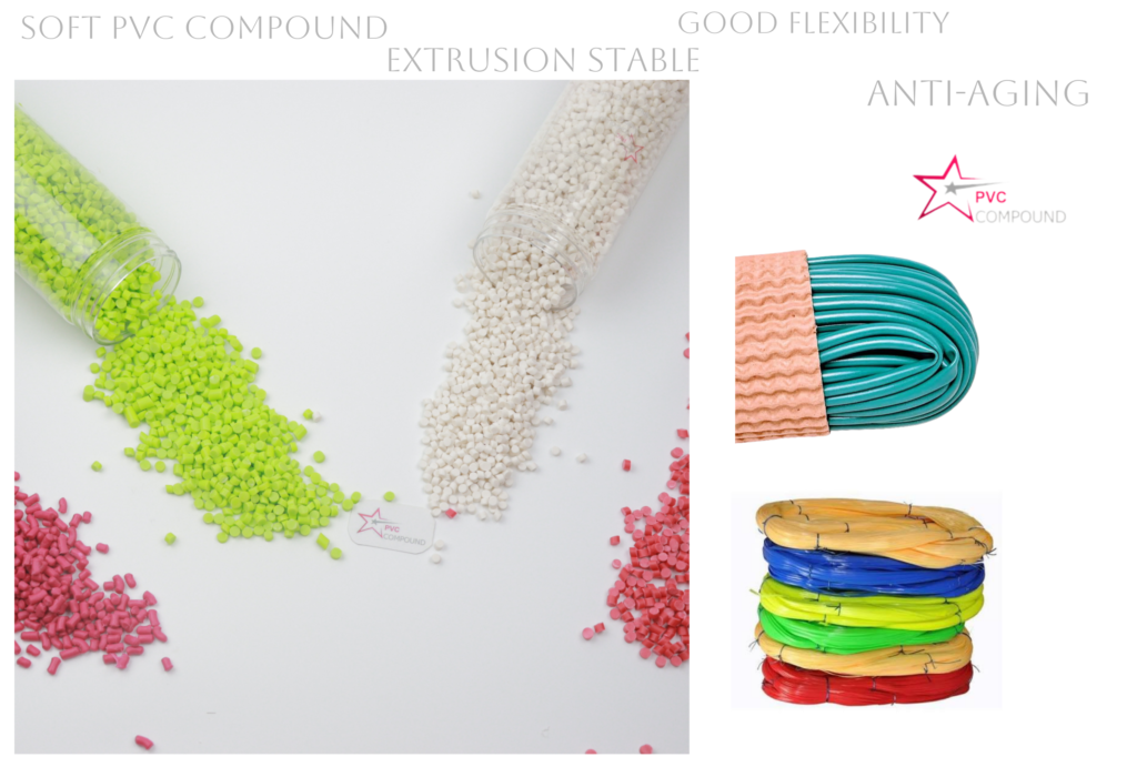 Soft PVC Compound Pellets For Weaving Furniture Hose Extrusion Grade PVC Granules For Braided Reinforced Hose